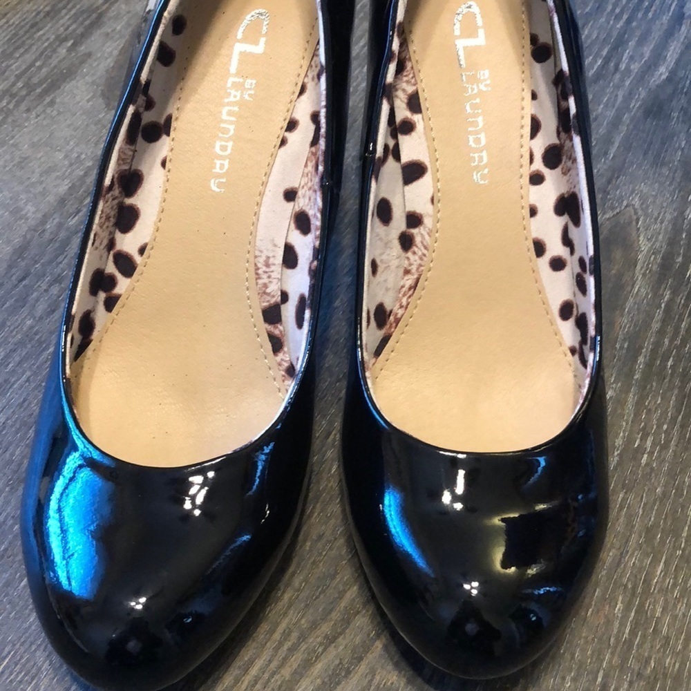 CL by Chinese Laundry Nerina black patent leather heel size 7 never worn